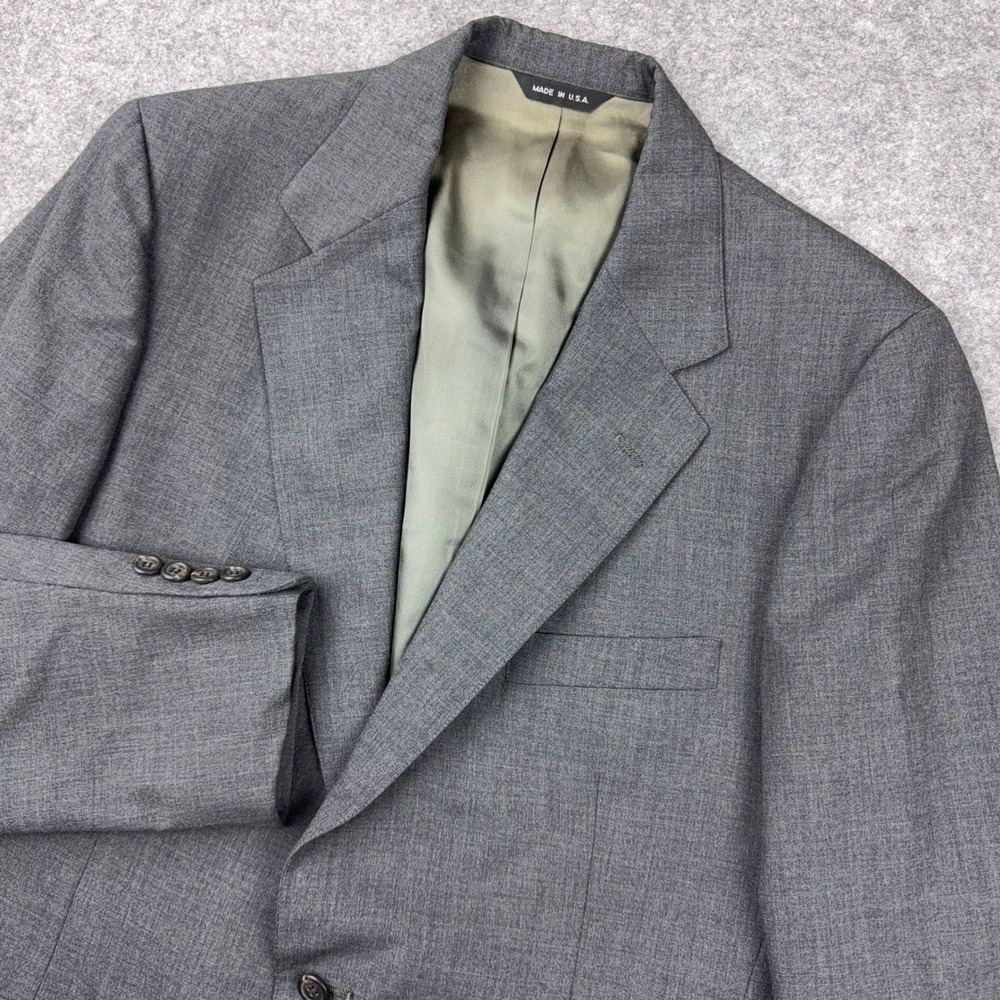 Polo University Club Ralph Lauren Blazer Mens Gray 100% Wool Sport Coat USA Made
